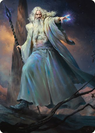 Saruman of Many Colors Art Card [The Lord of the Rings: Tales of Middle-earth Art Series] | Galaxy Games LLC