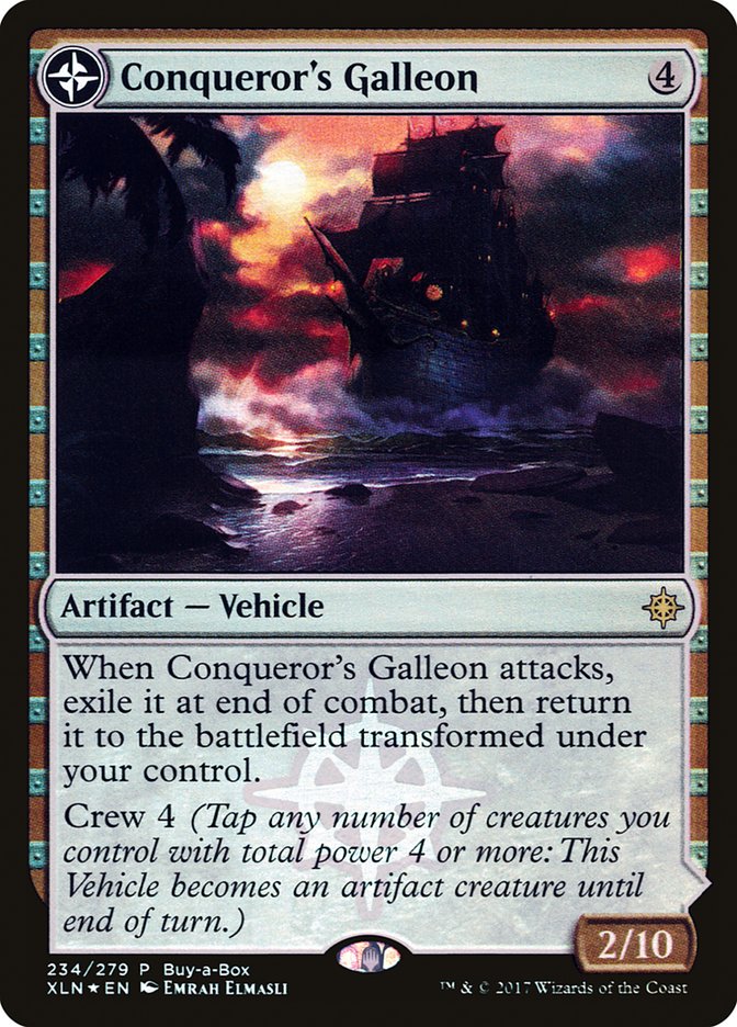 Conqueror's Galleon // Conqueror's Foothold (Buy-A-Box) [Ixalan Treasure Chest] | Galaxy Games LLC