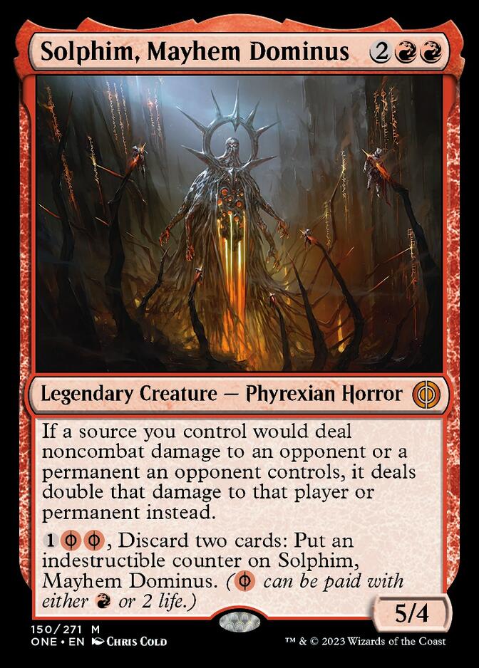 Solphim, Mayhem Dominus [Phyrexia: All Will Be One] | Galaxy Games LLC