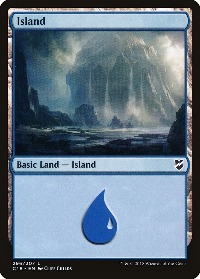 Island (296) [Commander 2018] | Galaxy Games LLC