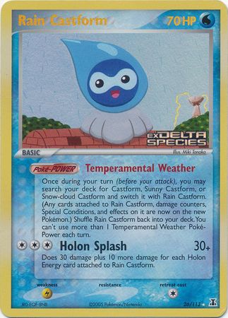 Rain Castform (26/113) (Stamped) [EX: Delta Species] | Galaxy Games LLC