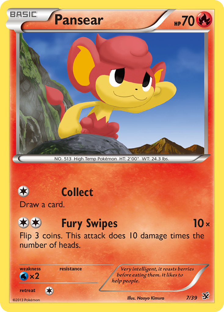 Pansear (7/39) [XY: Kalos Starter Set] | Galaxy Games LLC