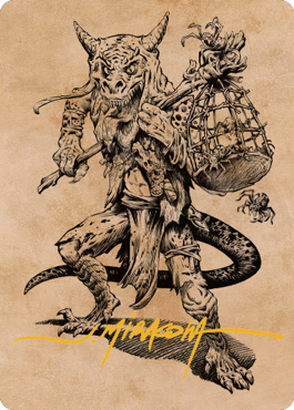 Taunting Kobold Art Card (Gold-Stamped Signature) [Commander Legends: Battle for Baldur's Gate Art Series] | Galaxy Games LLC