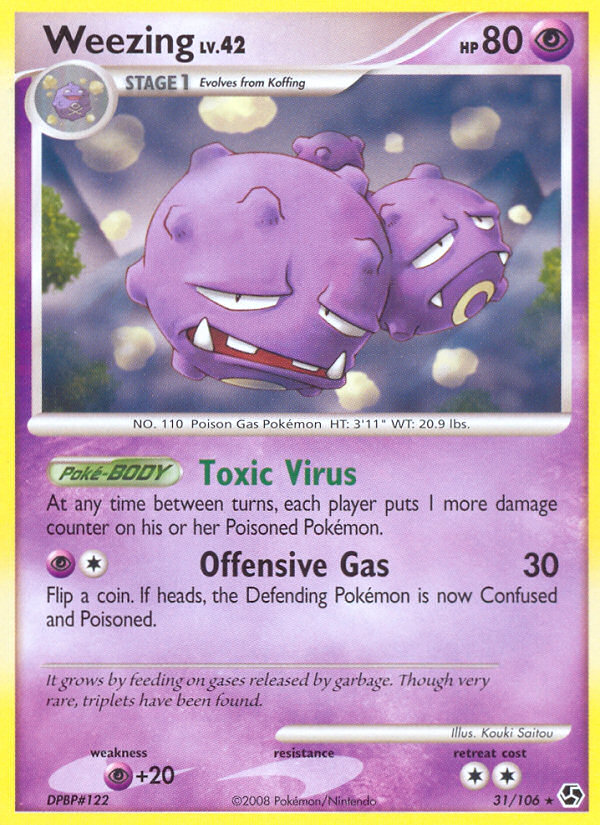 Weezing (31/106) [Diamond & Pearl: Great Encounters] | Galaxy Games LLC