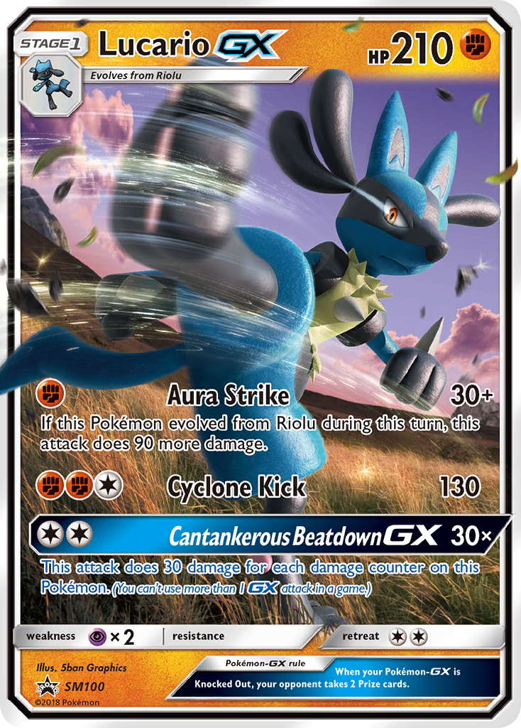 Lucario GX (SM100) [Sun & Moon: Black Star Promos] | Galaxy Games LLC