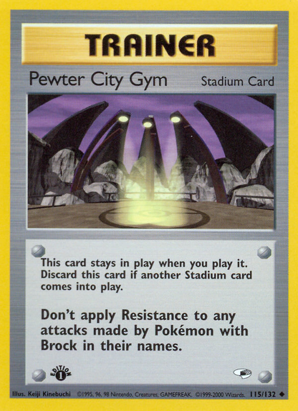 Pewter City Gym (115/132) [Gym Heroes 1st Edition] | Galaxy Games LLC