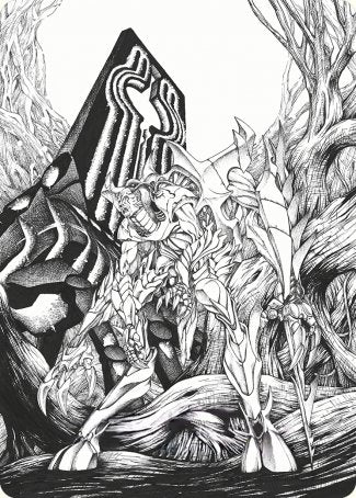 Lukka, Bound to Ruin Art Card [Phyrexia: All Will Be One Art Series] | Galaxy Games LLC