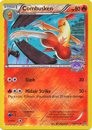 Combusken (13/111) (States Championship Promo) [XY: Furious Fists] | Galaxy Games LLC