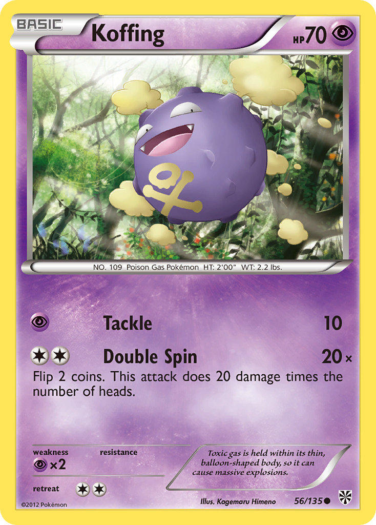 Koffing (56/135) [Black & White: Plasma Storm] | Galaxy Games LLC