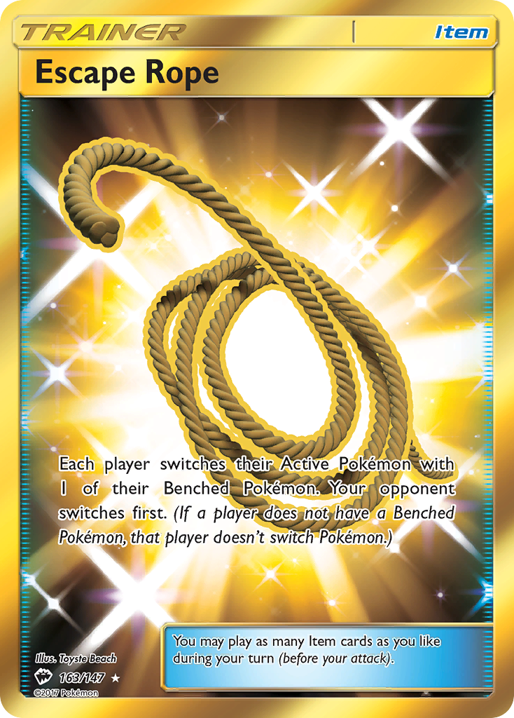 Escape Rope (163/147) [Sun & Moon: Burning Shadows] | Galaxy Games LLC