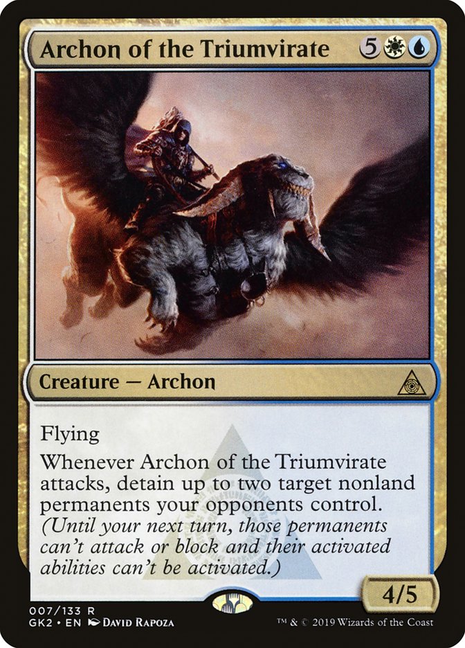 Archon of the Triumvirate [Ravnica Allegiance Guild Kit] | Galaxy Games LLC