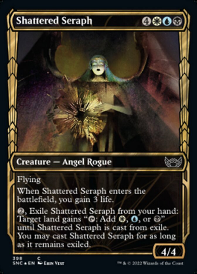 Shattered Seraph (Showcase Golden Age Gilded Foil) [Streets of New Capenna] | Galaxy Games LLC