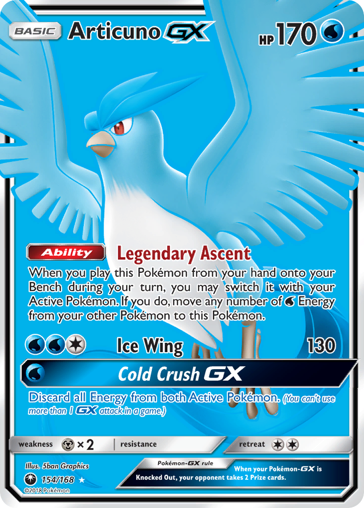 Articuno GX (154/168) [Sun & Moon: Celestial Storm] | Galaxy Games LLC