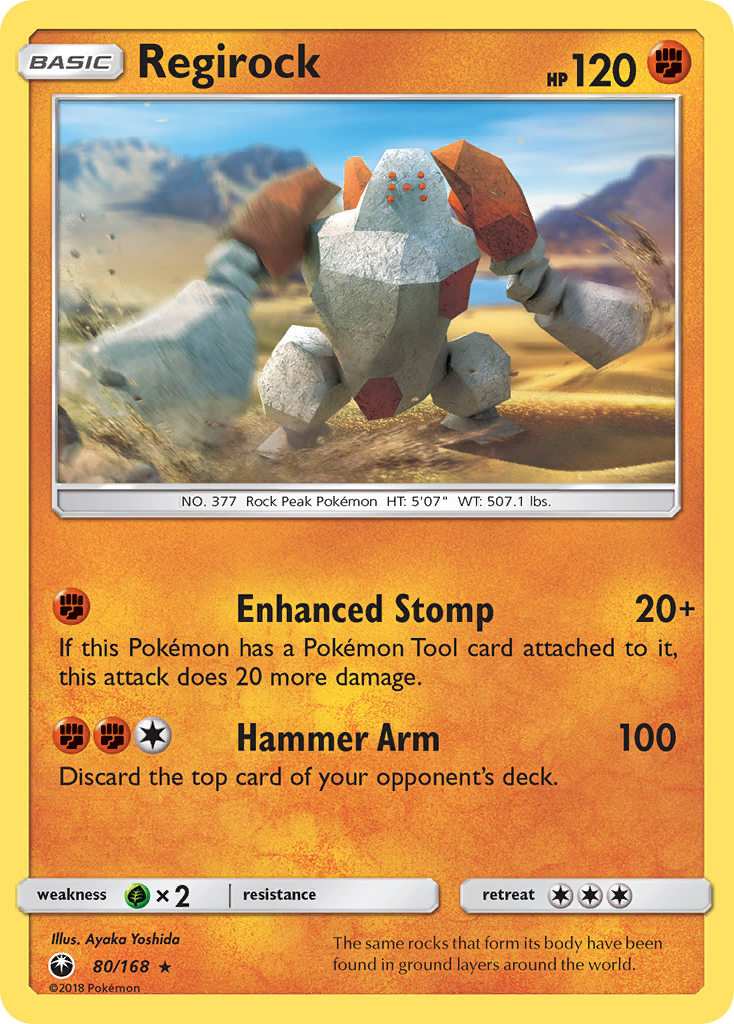 Regirock (80/168) [Sun & Moon: Celestial Storm] | Galaxy Games LLC