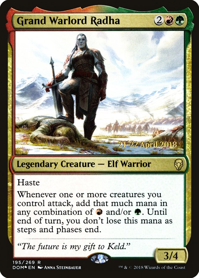 Grand Warlord Radha [Dominaria Prerelease Promos] | Galaxy Games LLC