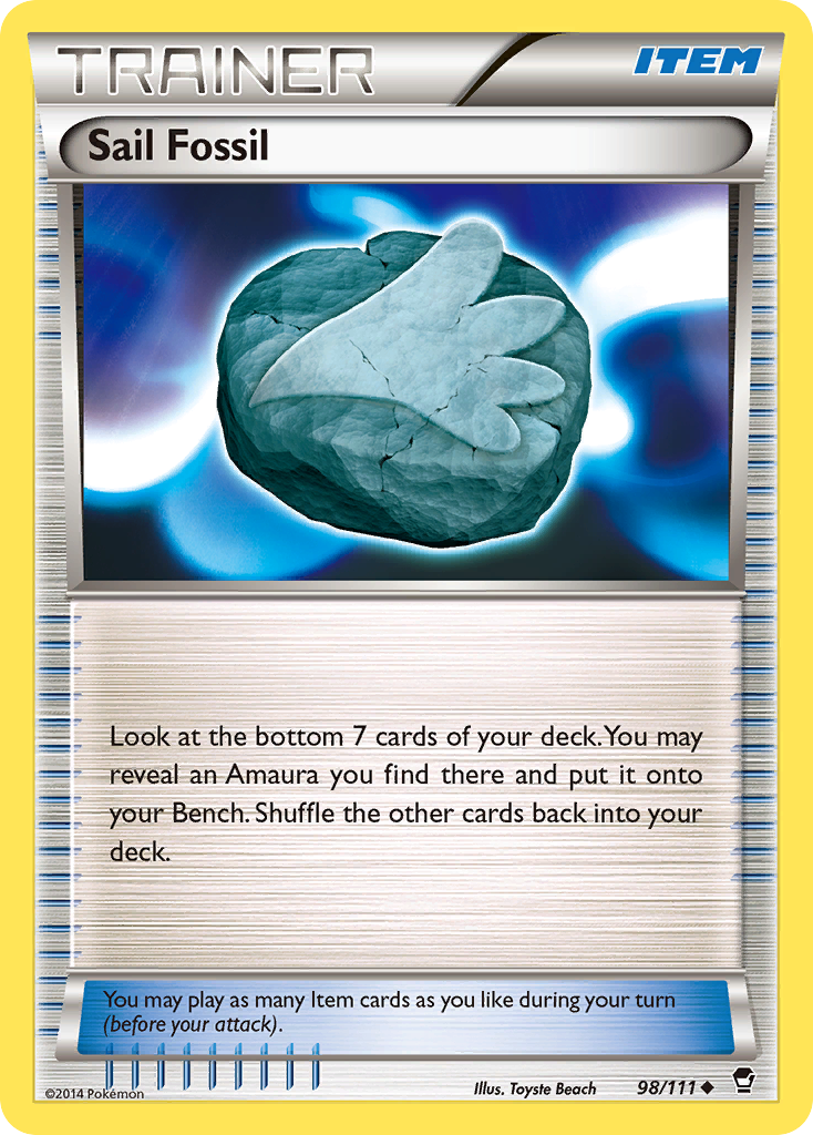 Sail Fossil (98/111) [XY: Furious Fists] | Galaxy Games LLC