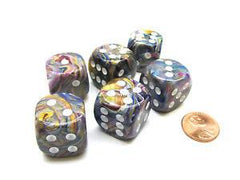 Chessex: D6 Festive™ DICE SET - 12MM | Galaxy Games LLC