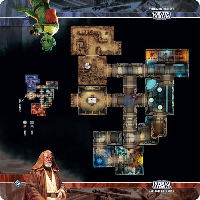 Star Wars Imperial Assault Skirmish Map - Anchorhead Cantina | Galaxy Games LLC