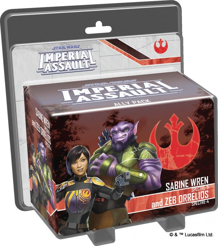 Star Wars Imperial Assault - Sabine Wren & Zeb Orrelios Ally Pack | Galaxy Games LLC