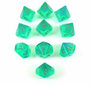 Chessex: Polyhedral Borealis™ Dice sets | Galaxy Games LLC